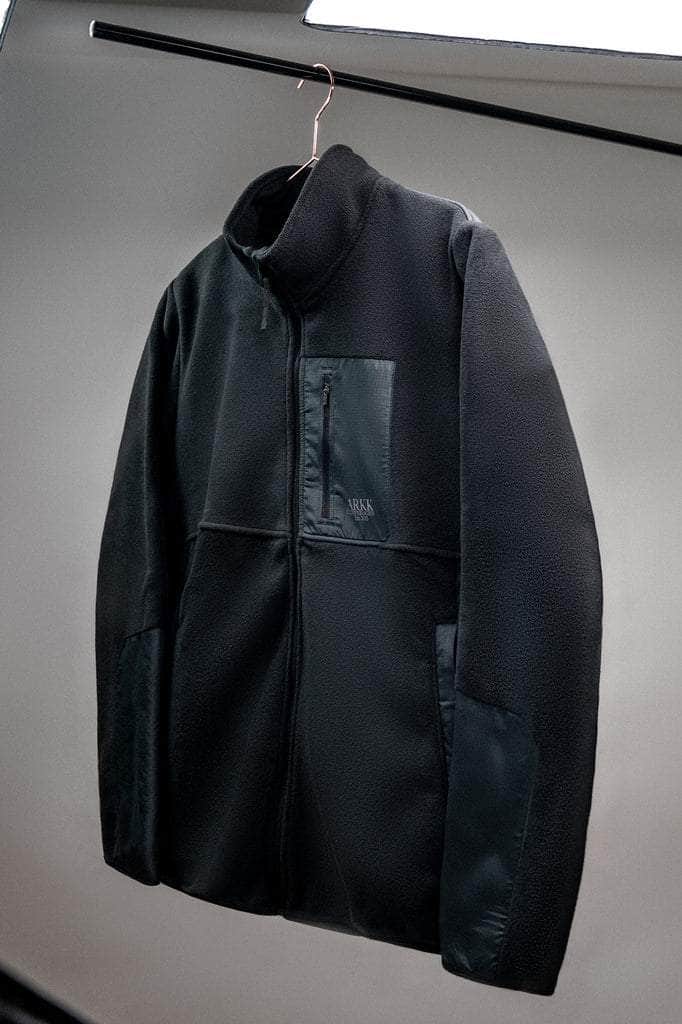 ARKK Apparel ARKK Essential Fleece Jacket | Black White Fleece Jacket